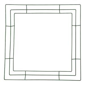 8436 Wire Square Wreath Frame Metal Wire Frame Form DIY Floral Hoop Wreath